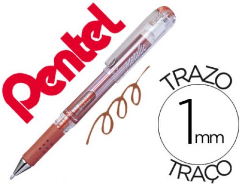 Roller pentel hybrid gel k230m ponta de 1,0 mm cor bronze , Pentel , 76558 , 4902506060945